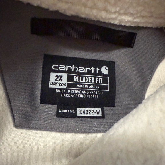Carhartt Relaxed Fit Fleece Quarter-Snap Pullover 2X - Picture 6 of 7